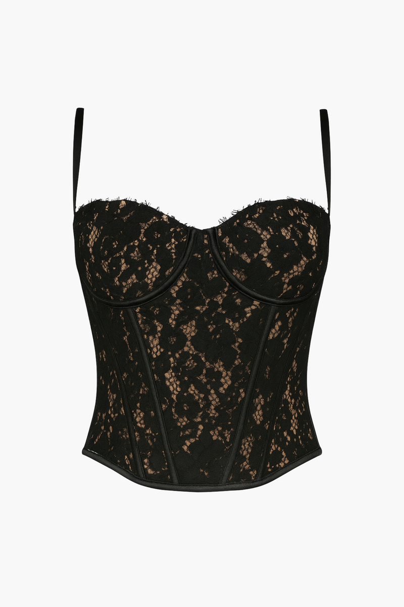 Brooklyn Lace Corset Top - honey