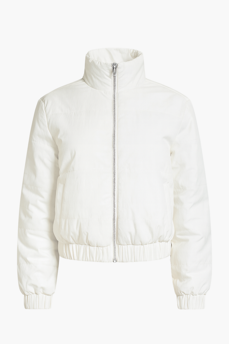 Alissa Glossy Puffer Jacket - honey