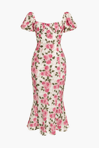 Blossom Midi Dress - honey