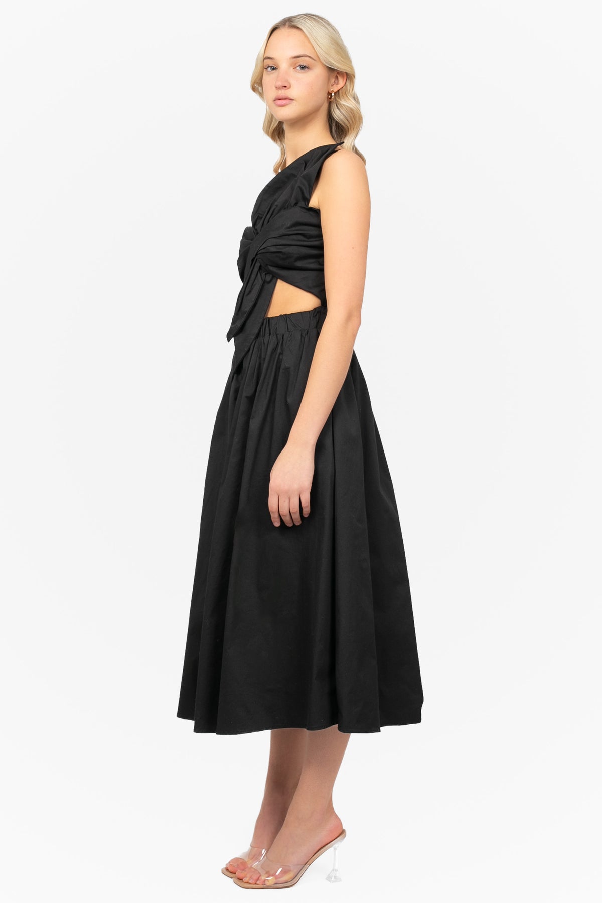 Odette Knot Twist Midi Dress