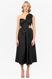 Odette Knot Twist Midi Dress