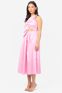 Odette Knot Twist Midi Dress - honey