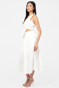 Odette Knot Twist Midi Dress - honey