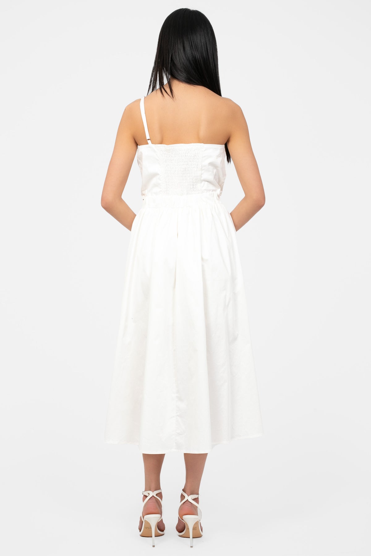 Odette Knot Twist Midi Dress - honey