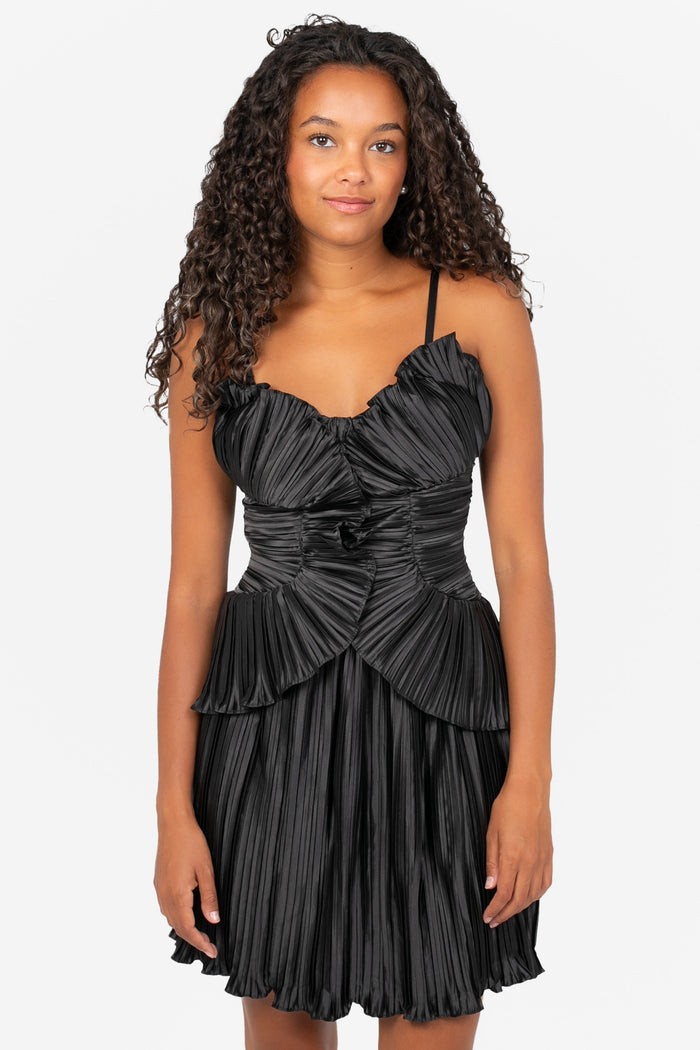 Delphine Ruffle Mini Dress