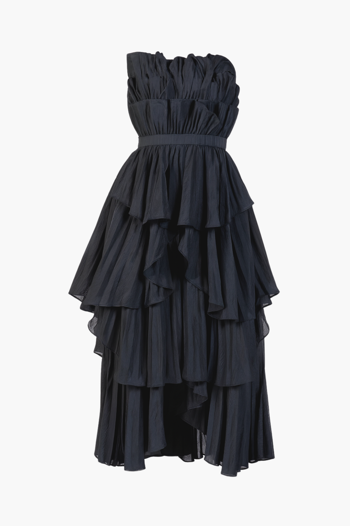 Margaret Ruffle Tiered Maxi Dress - honey