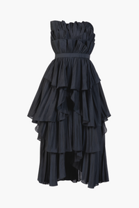 Margaret Ruffle Tiered Maxi Dress - honey