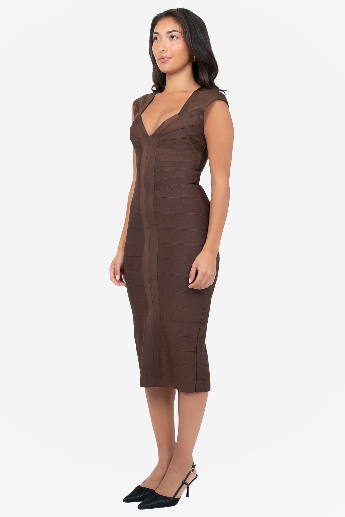 Chloe Bandage Bodycon Midi Dress