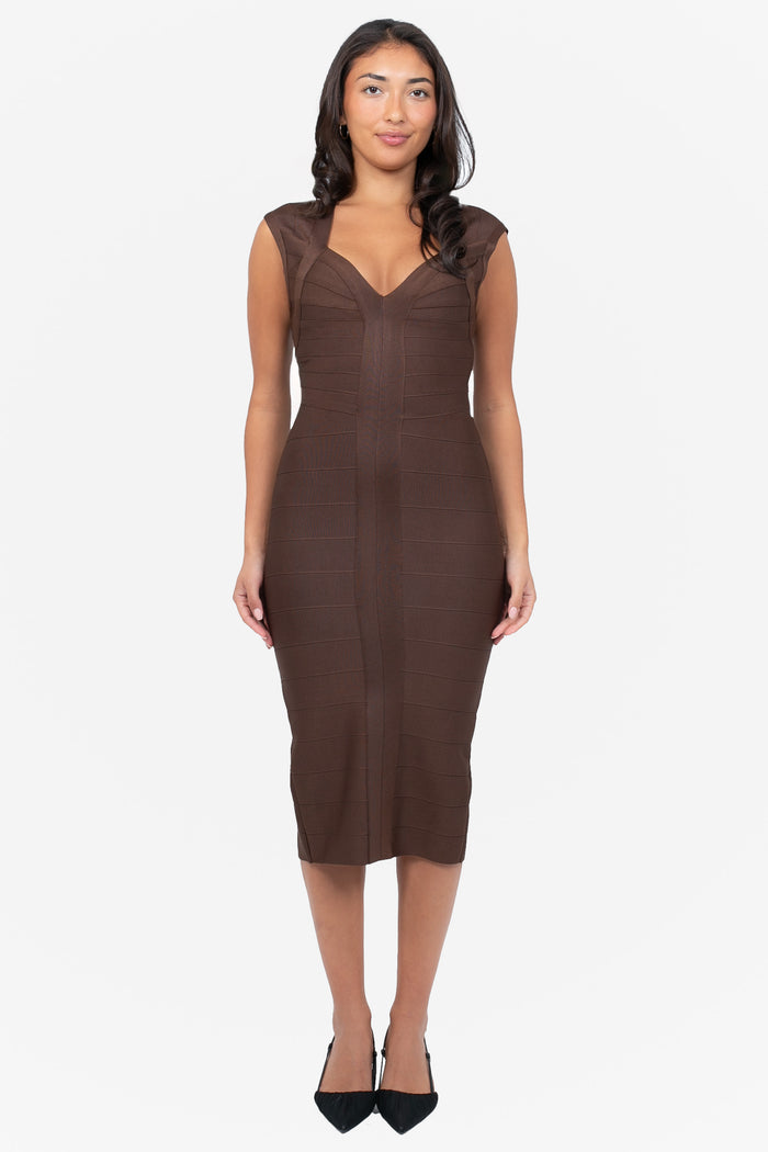 Chloe Bandage Bodycon Midi Dress