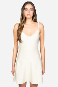 Cora Knit Mini Dress - honey