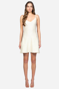 Cora Knit Mini Dress - honey
