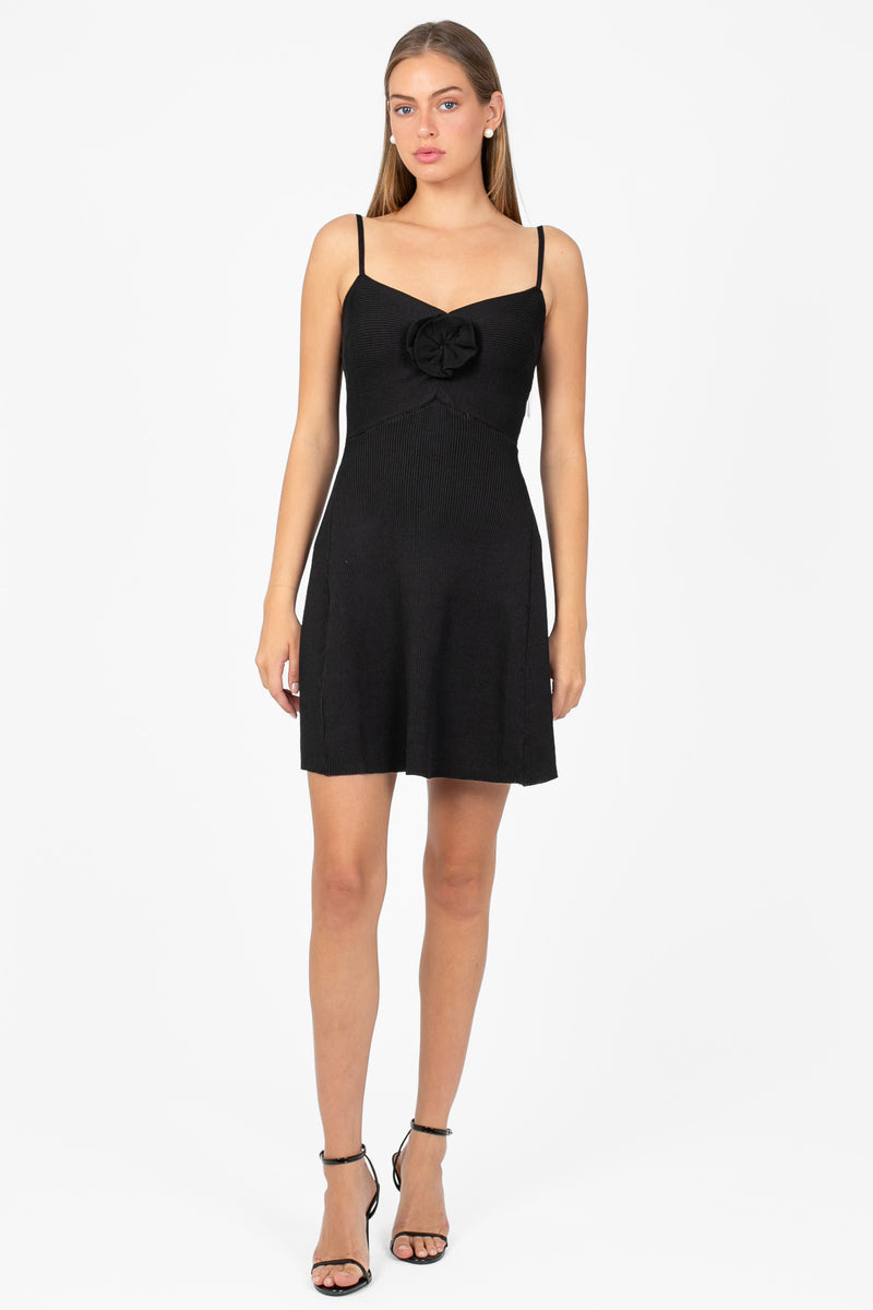 Juliette Knit Mini Dress - honey