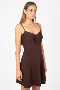 Juliette Knit Mini Dress - honey