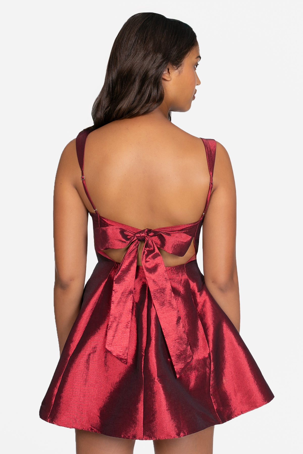 Louella Flare Mini Dress - honey