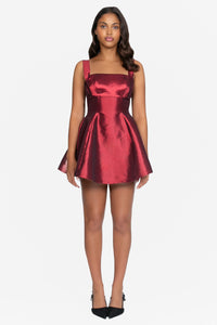 Louella Flare Mini Dress - honey