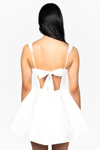 Louella Flare Mini Dress - honey