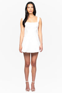 Louella Flare Mini Dress - honey