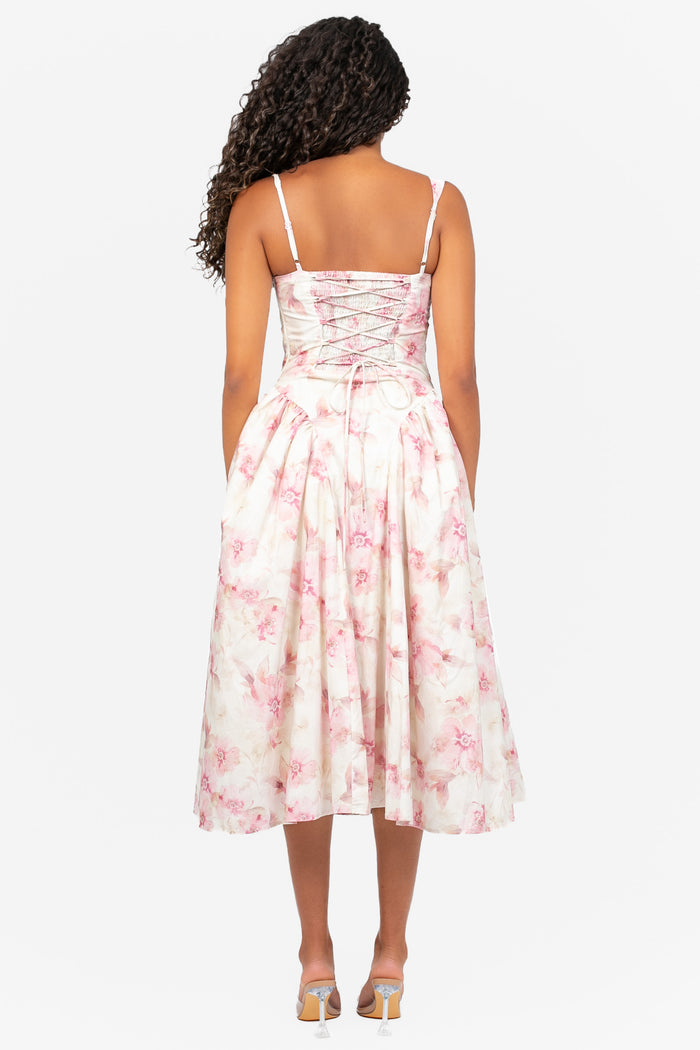 Ever After Floral Midi Dress
