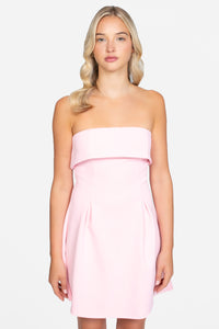 Giselle Strapless Pleated Mini Dress