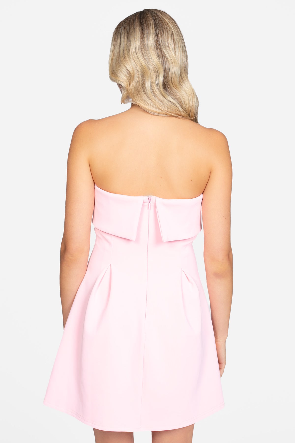 Giselle Strapless Pleated Mini Dress
