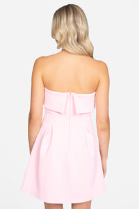 Giselle Strapless Pleated Mini Dress