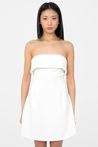 Giselle Strapless Pleated Mini Dress