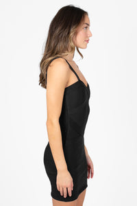 Kimberly Bandage Dress - honey