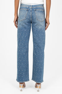 Just Black Denim® Vintage Straight Rhinestone Jean