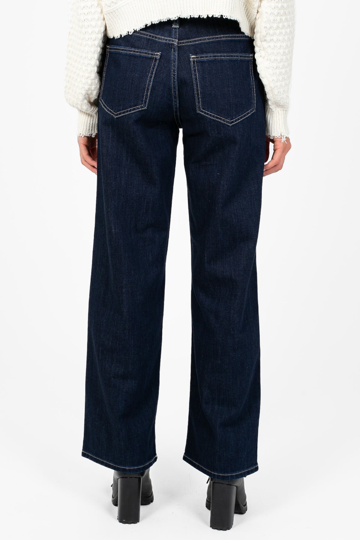 Just Black Denim® Drawstring Wide Leg Jean - honey