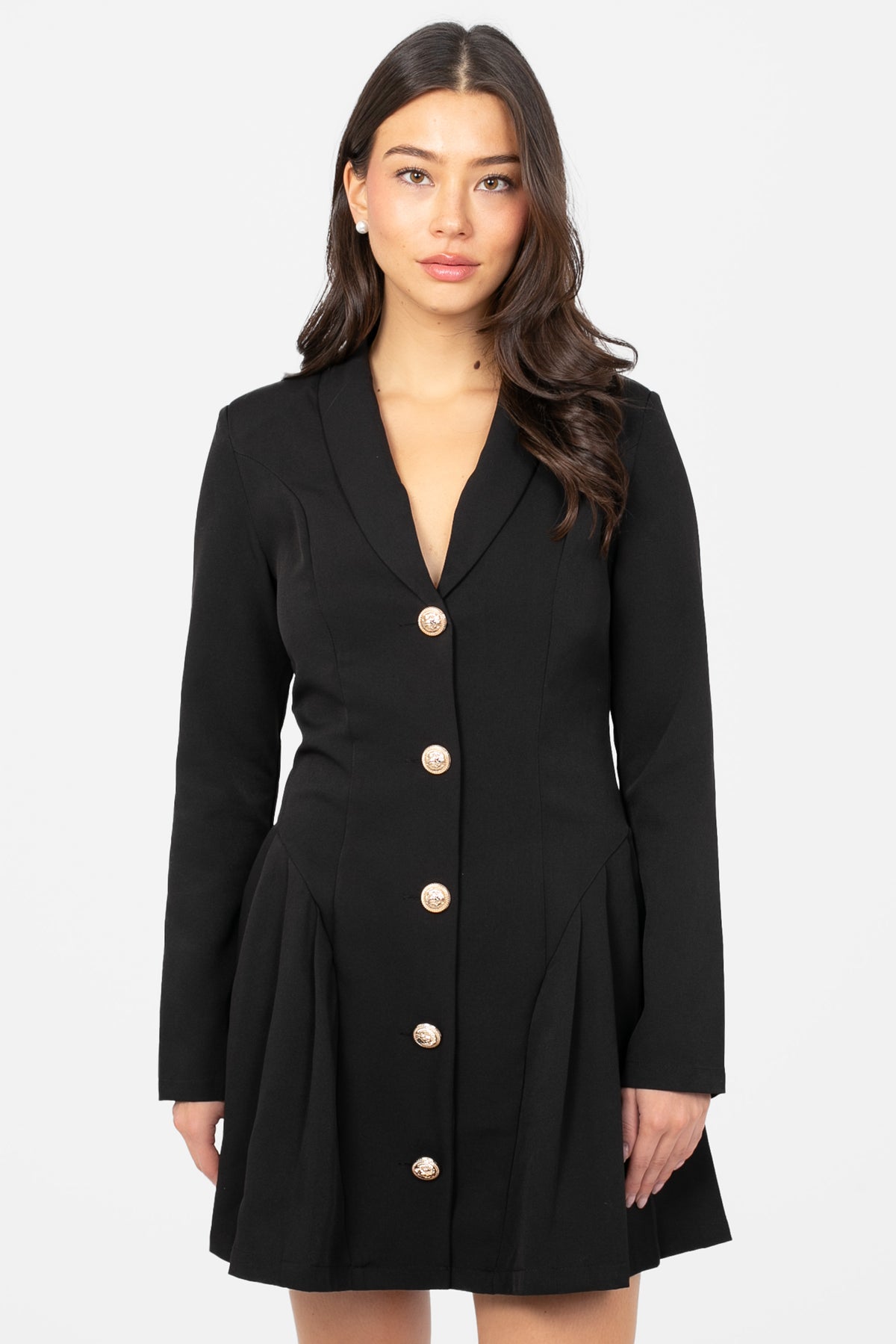 Rue Blazer Mini Dress - honey