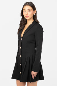 Rue Blazer Mini Dress - honey