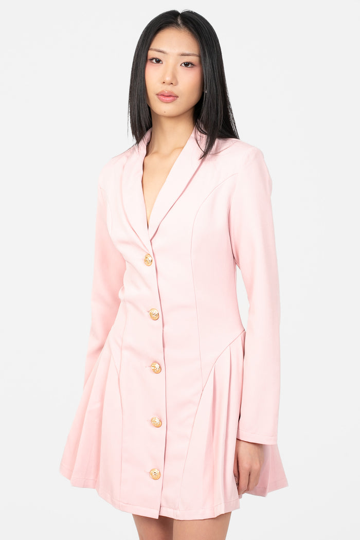Rue Blazer Mini Dress - honey