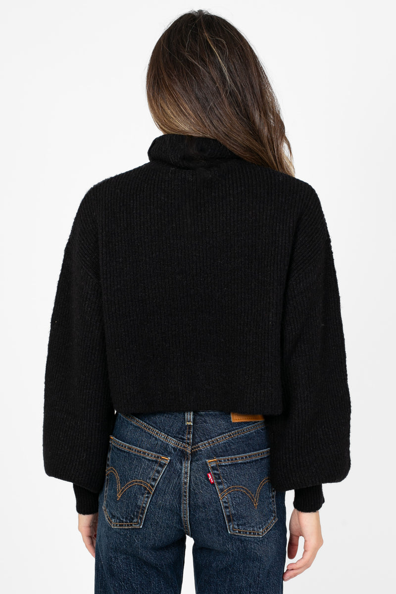 Hilary Knit Turtleneck Sweater - honey