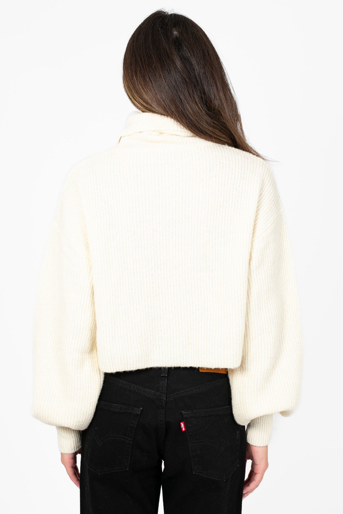 Hilary Knit Turtleneck Sweater - honey
