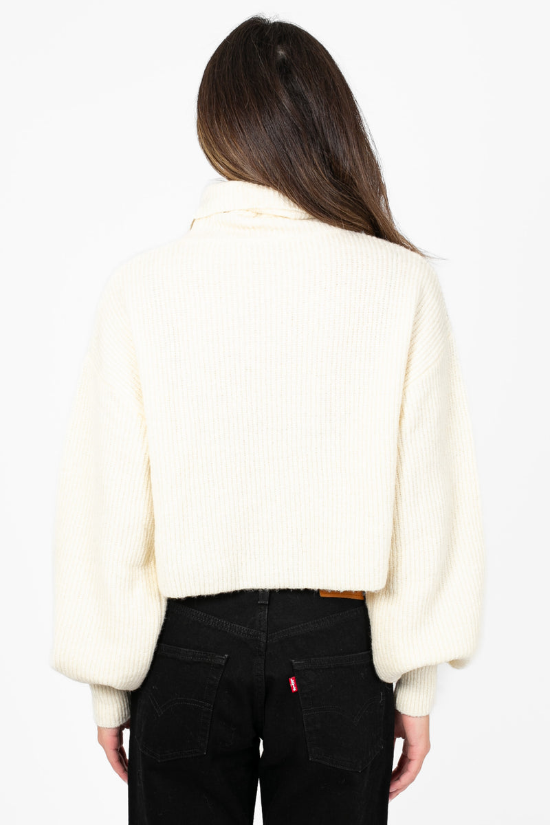 Hilary Knit Turtleneck Sweater - honey