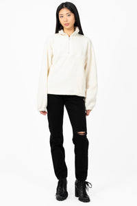 Cuddle Up Half Zip Fleece Jacket - honey