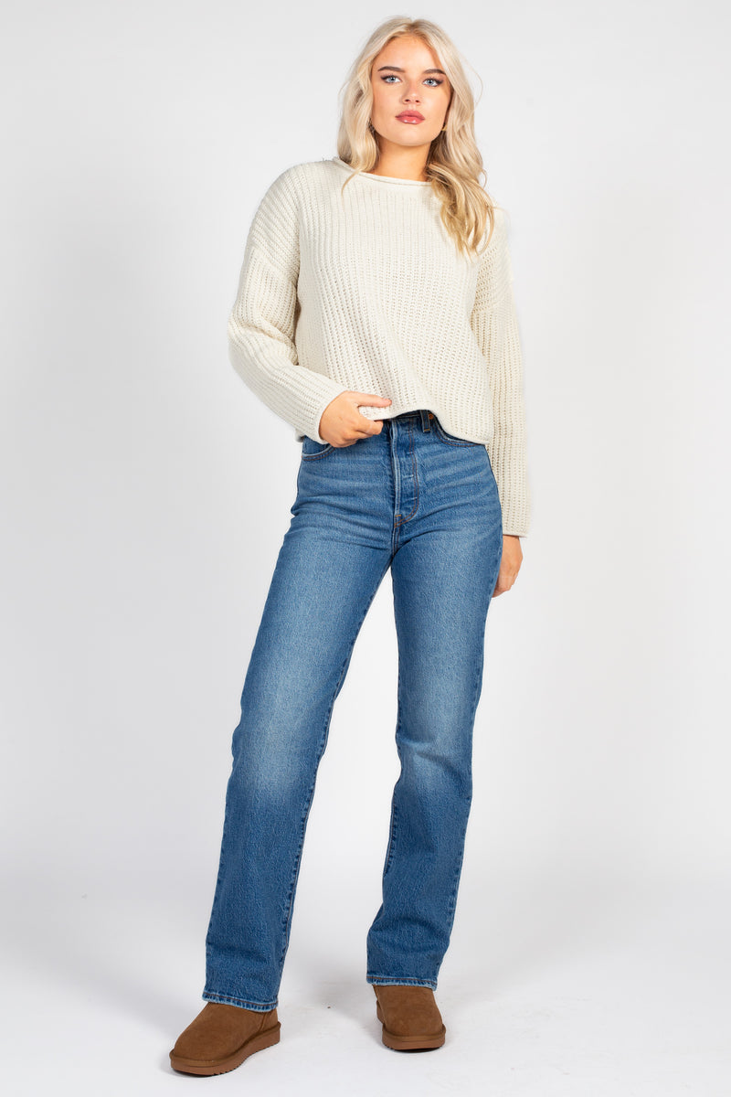 Emara Textured Knit Sweater