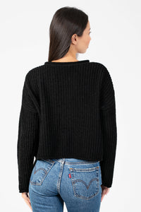 Emara Textured Knit Sweater - honey