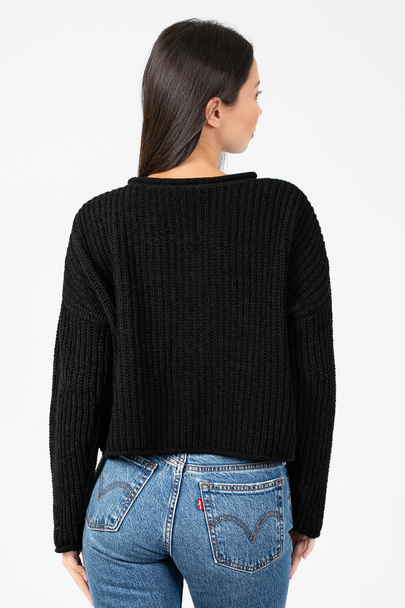 Emara Textured Knit Sweater - honey