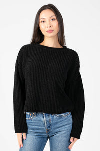 Emara Textured Knit Sweater - honey