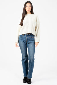 Emara Textured Knit Sweater - honey