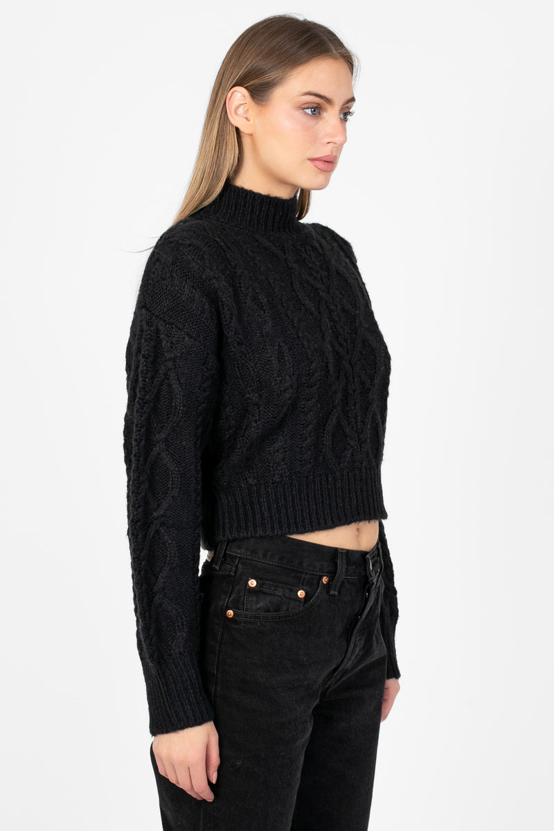 Lenora Cable Knit Sweater - honey
