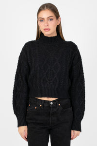 Lenora Cable Knit Sweater - honey