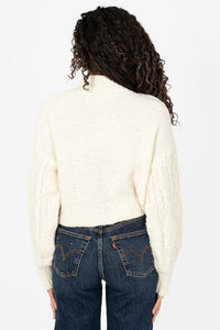 Lenora Cable Knit Sweater - honey