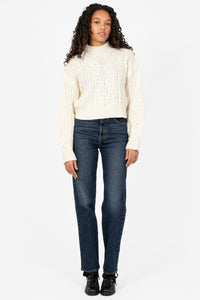 Lenora Cable Knit Sweater - honey