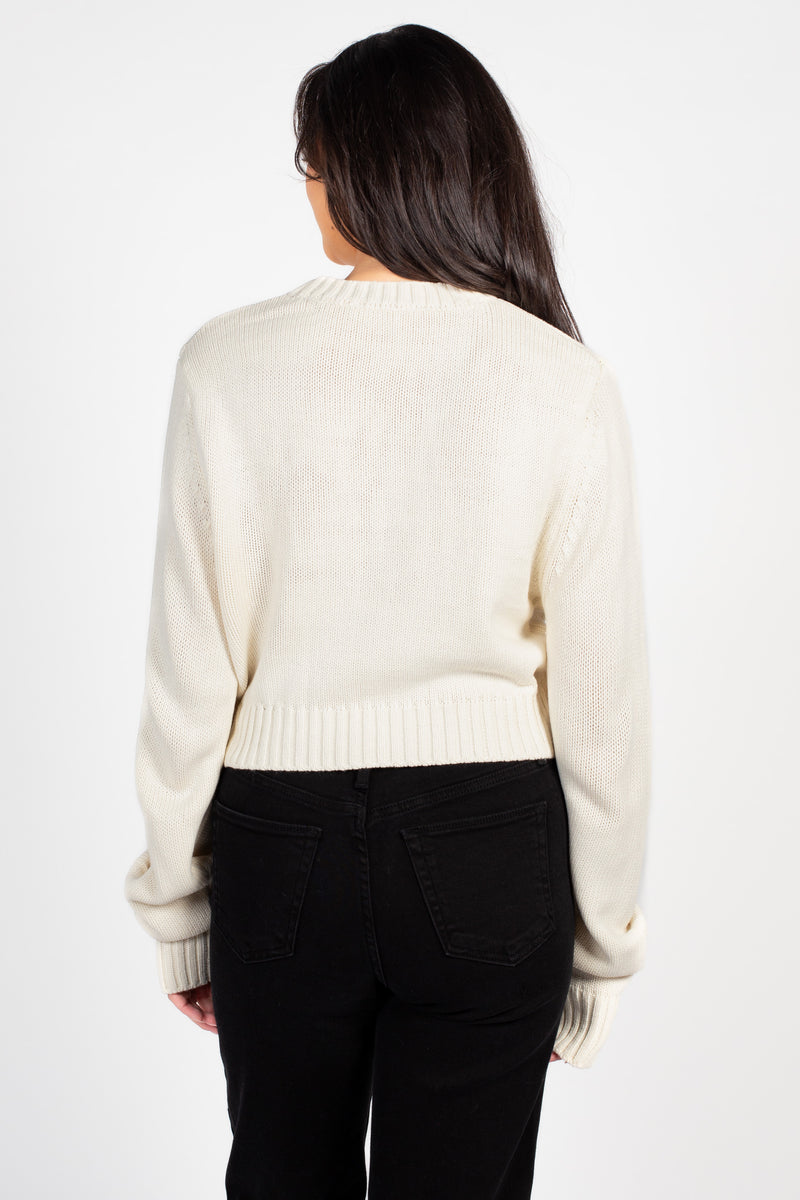 Mila Ribbed Crew Neck Sweater