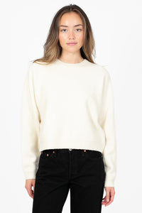 Rosy Cropped Knit Sweater - honey
