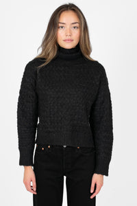 Maddie Textured Knit Sweater - honey
