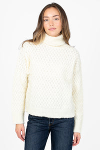 Maddie Textured Knit Sweater - honey