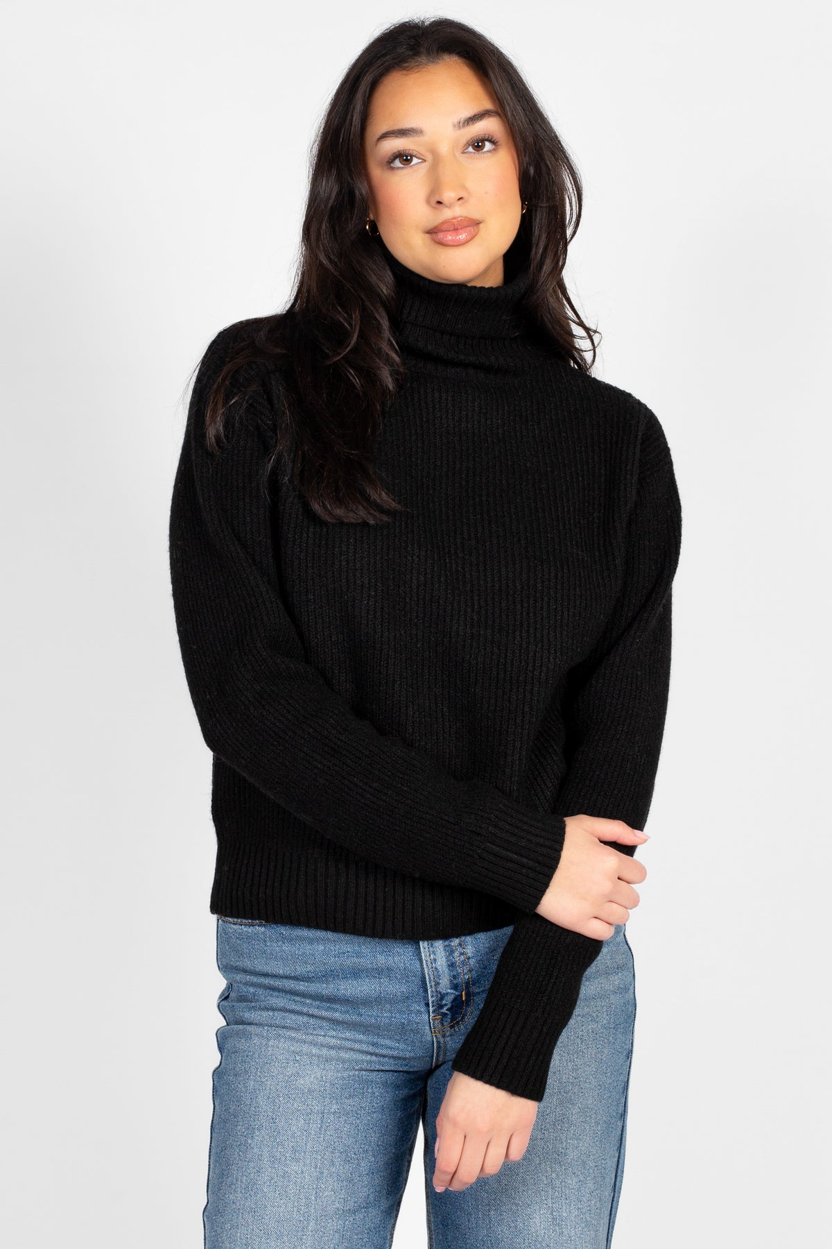Celina Ribbed Turtleneck Sweater